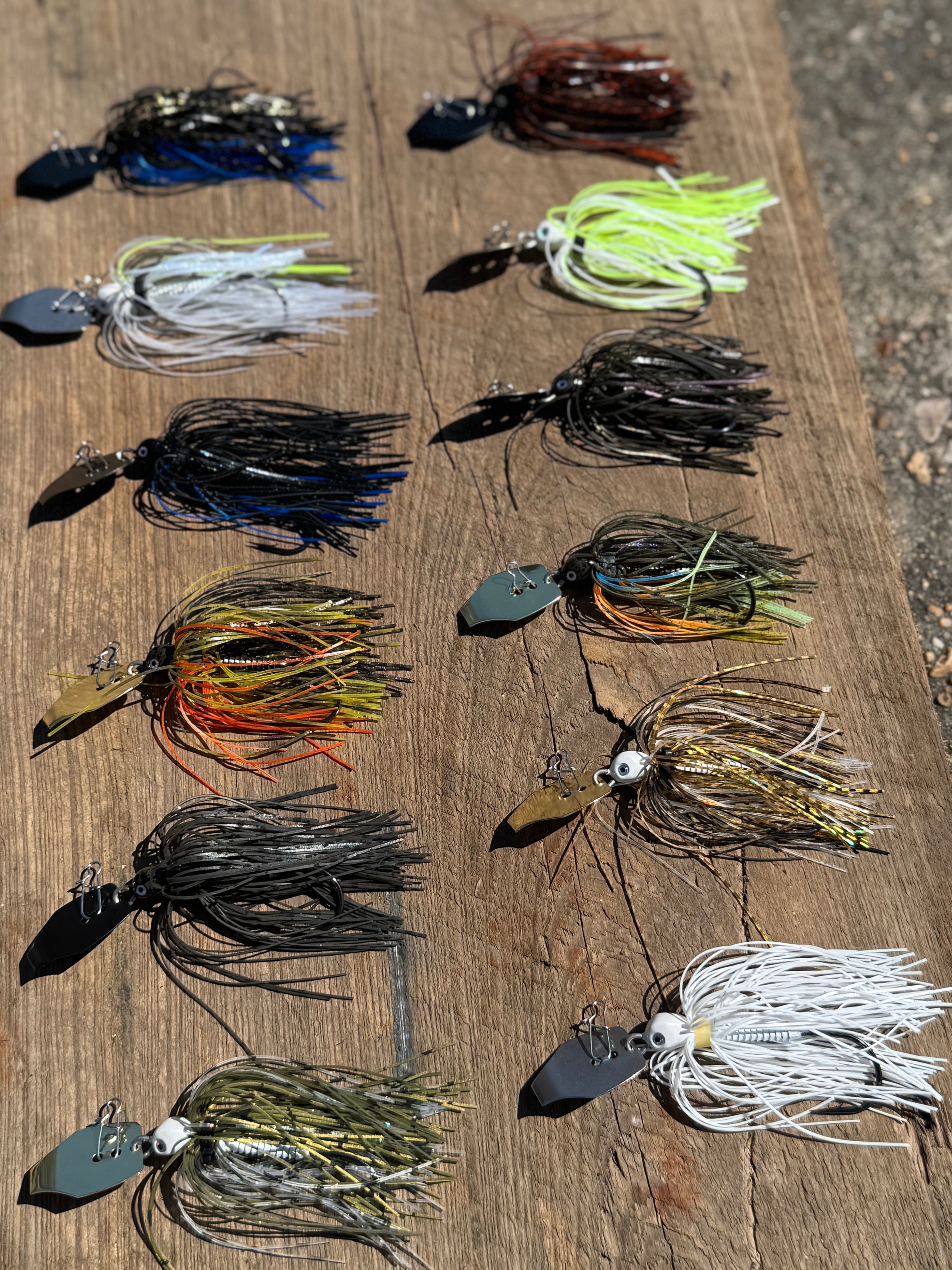 blade type fishing lures V&M The Blade Jig 3/8 oz. White